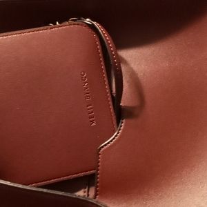 Vegan Burgundy hand bag